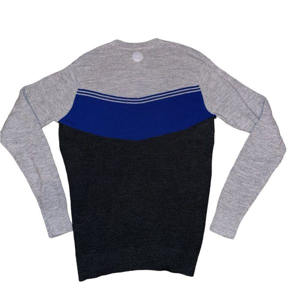 Peter Millar Apres Ski Crewneck Sweater in Dark‎ Cobalt - Picture 7 of 12